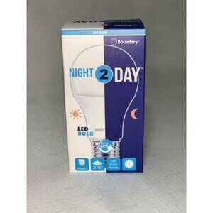 Boundery Night2Day LED Bulb E26/E27 8W 270° Light Sensor 5000K-5500K 800 Lumens